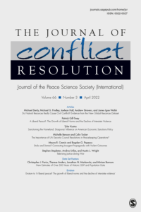 Journal of Conflict Resolution - Volume 66 Issue 3, April 2022