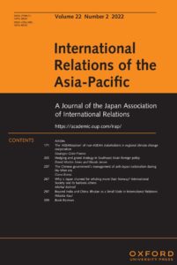 International Relations of the Asia-Pacific - Volume 22, Issue 2, May 2022