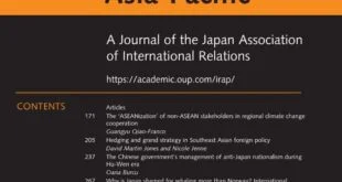 International Relations of the Asia-Pacific – Volume 22, Issue 2, May 2022
