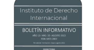 Boletín informativo del Instituto de Derecho Internacional – CARI – Año 13 – Número 35 – Agosto 2022