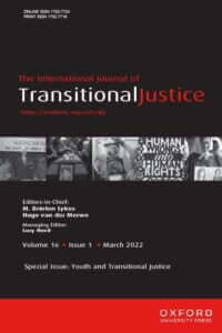 International Journal of Transitional Justice - Volume 16, Issue 1, March 2022