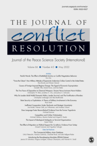 Journal of Conflict Resolution - Volume 66 Issue 4-5, May 2022