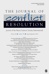 Journal of Conflict Resolution - Volume 66 Issue 7-8, August-September 2022