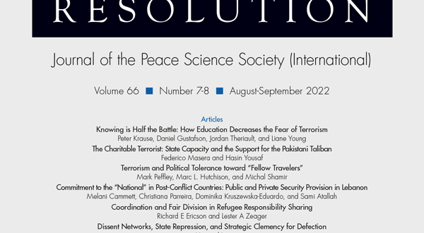 Journal of Conflict Resolution - Volume 66 Issue 7-8, August-September 2022