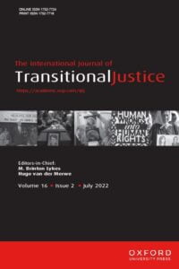 International Journal of Transitional Justice - Volume 16, Issue 2, July 2022