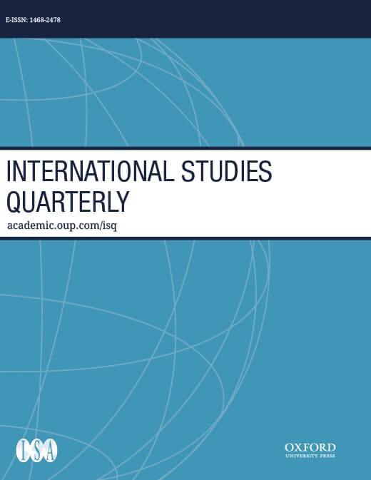 International Studies Quarterly - Volume 66, Issue 3, September 2022