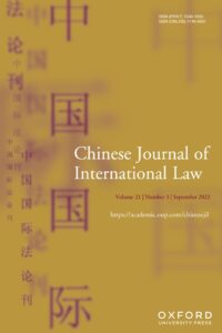 Chinese Journal of International Law - Volume 21, Issue 3, September 2022
