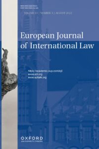 European Journal of International Law - Volume 33, Issue 3, August 2022