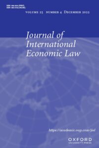 Journal of International Economic Law - Volume 25, Issue 4, December 2022