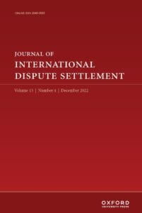 Journal of International Dispute Settlement - Volume 13, Issue 4, December 2022