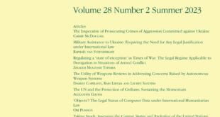 Journal of Conflict & Security Law – Volume 28, Issue 2, Summer 2023