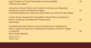 African Journal of International and Comparative Law - Volume 31, Issue 1, February, 2023