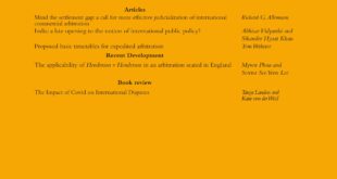 Arbitration International - Volume 38, Issue 4, December 2022
